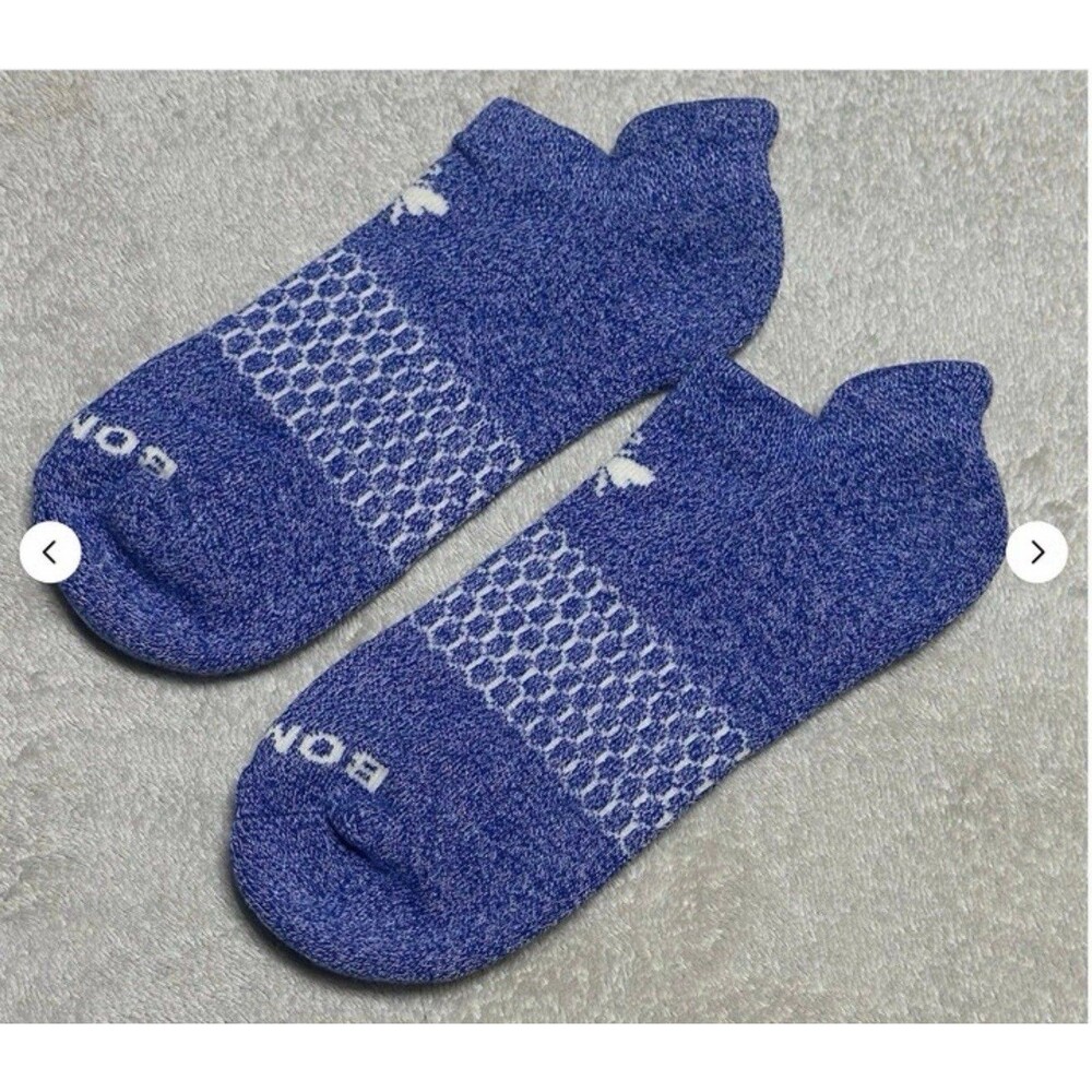 Bombas Ankle Socks Medium Blue Lot of 4 Pairs - Picture 2 of 3